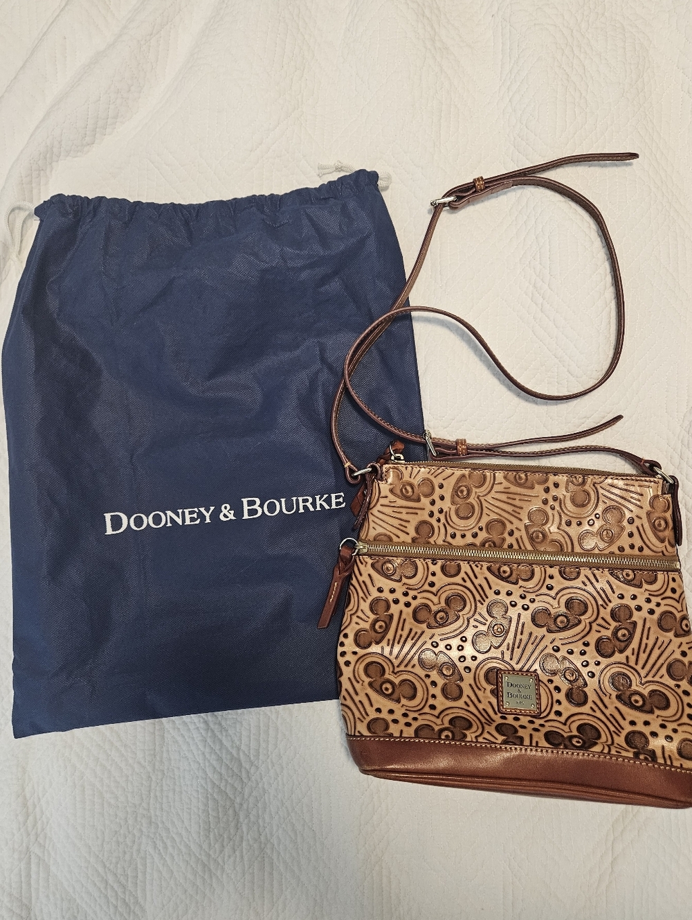 Dooney & Bourke Disney Embossed Mickey Mouse Ears Crossbody Bag - Picture 6 of 9